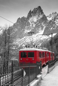 Label Voyageuse - Train Mont Blanc